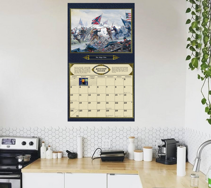 2025 Civil War Calendar Mort Künstler in kitchen setting