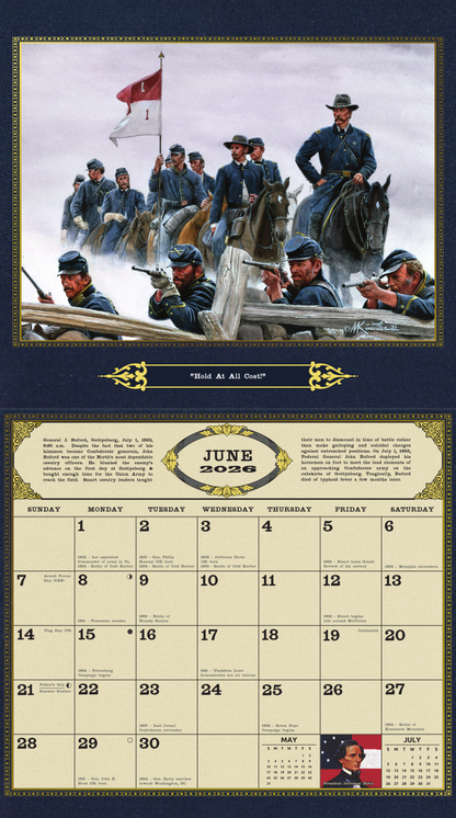 The NEW 2026 Mort Künstler Civil War Calendar