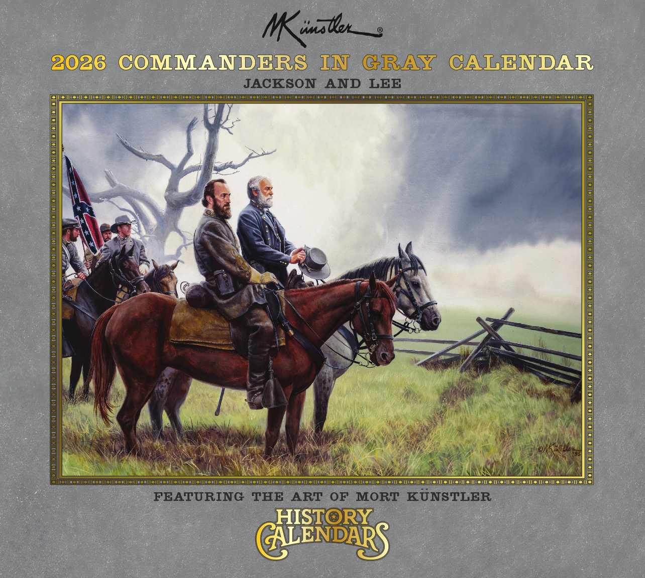 2026 Commanders in Gray Civil War Lee Stonewall Jackson Front Cover