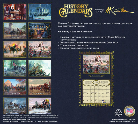 The NEW 2027 Mort Künstler Civil War Calendar