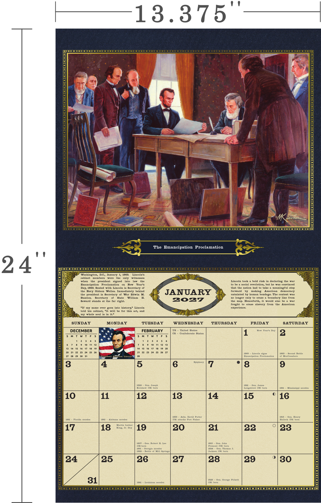 The NEW 2027 Mort Künstler Civil War Calendar