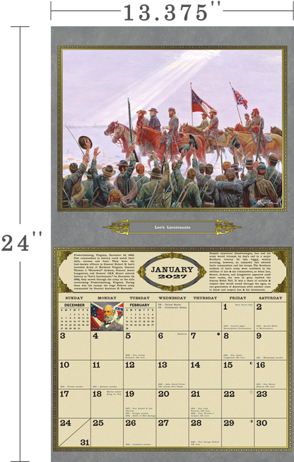 The NEW 2027 Mort Künstler Commanders in Gray Calendar