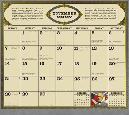 The NEW 2027 Mort Künstler Commanders in Gray Calendar