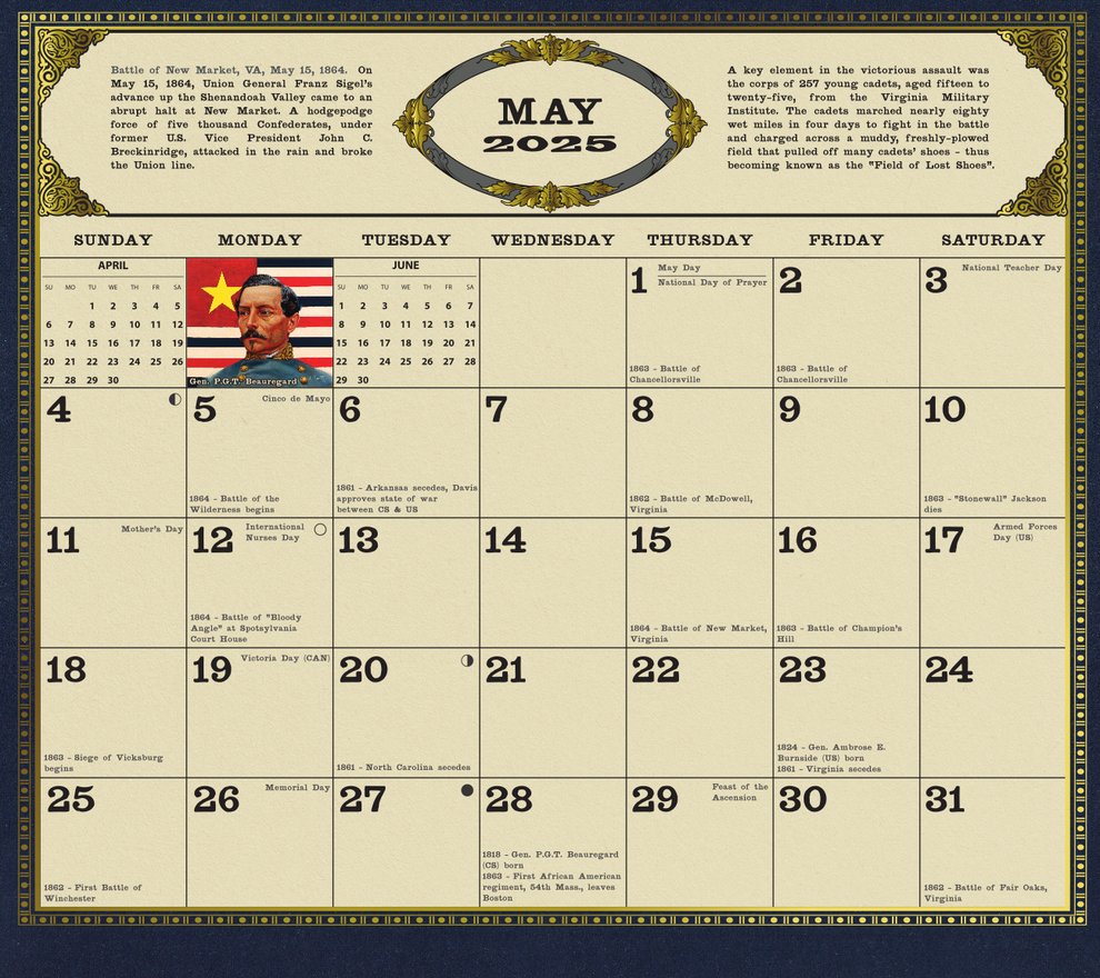 The NEW 2025 Mort Künstler Civil War Calendar